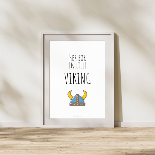Her bor en lille Viking  - Plakat