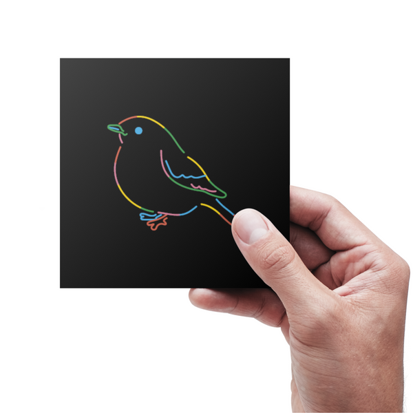 Fugl - Flere farver - Kort