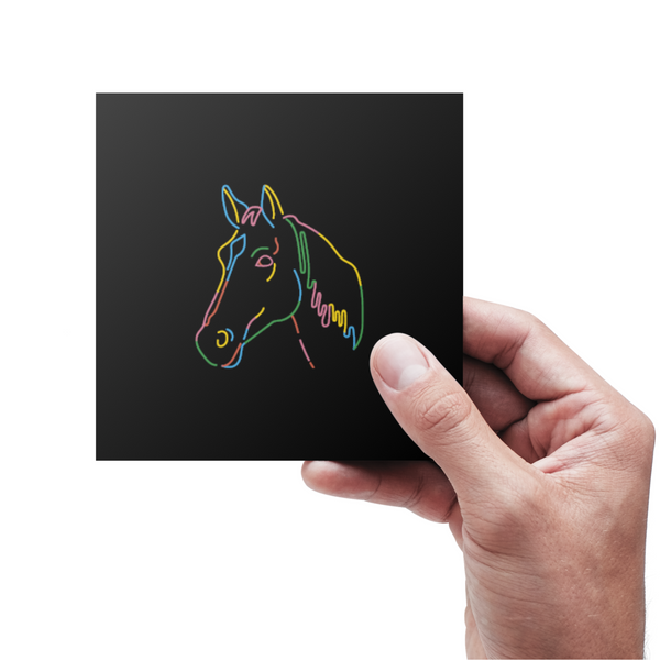 Hest - Flere farver - Kort